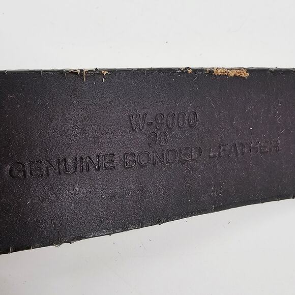 Stetson Country Handtooled Brown Leather Snap-On Western Belt Men's 38 - Picture 10 of 13